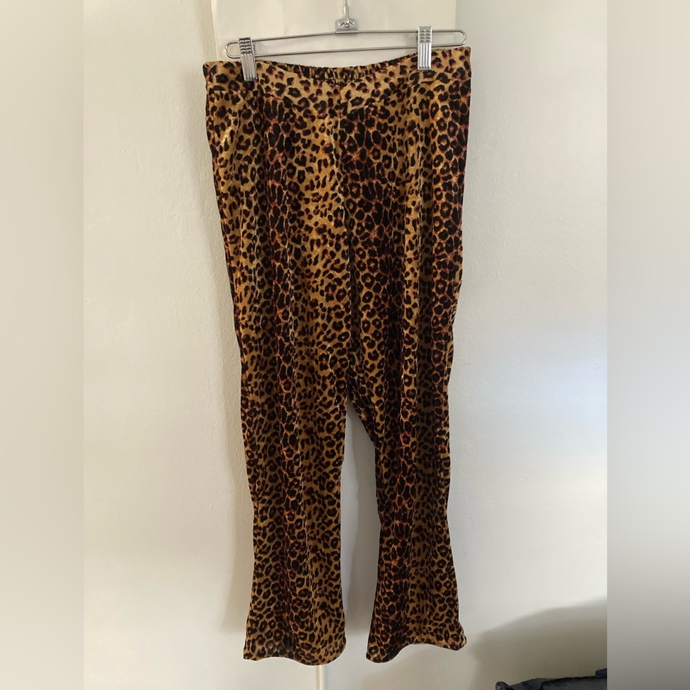 Leopard Print Pants Velvet